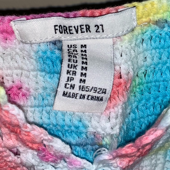 Tie Dye Knit Crop Top - Picture 3 of 3